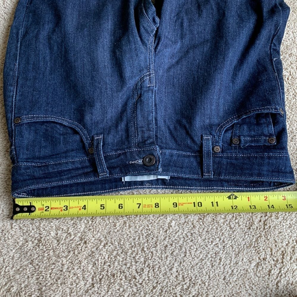 Levis Jeans Mid Rise Skinny straight leg dark wash jeans size 6 festival y2k - Picture 9 of 11